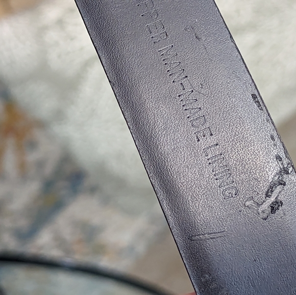 Chico's Adjustable Black Leather Belt With Silver Tone Hardware M/L - Picture 10 of 13